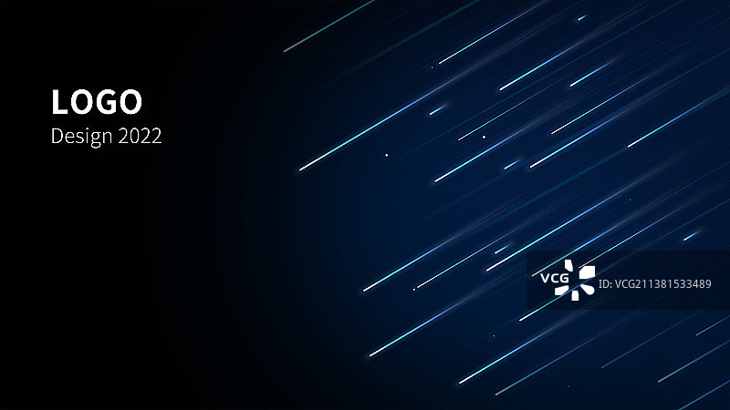 流星线条科技暗黑商务背景图片素材