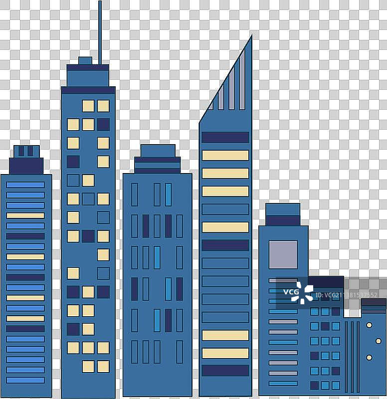 扁平建筑图片素材