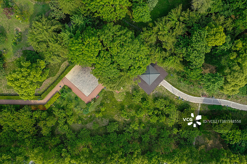 航拍武汉汉阳江滩图片素材