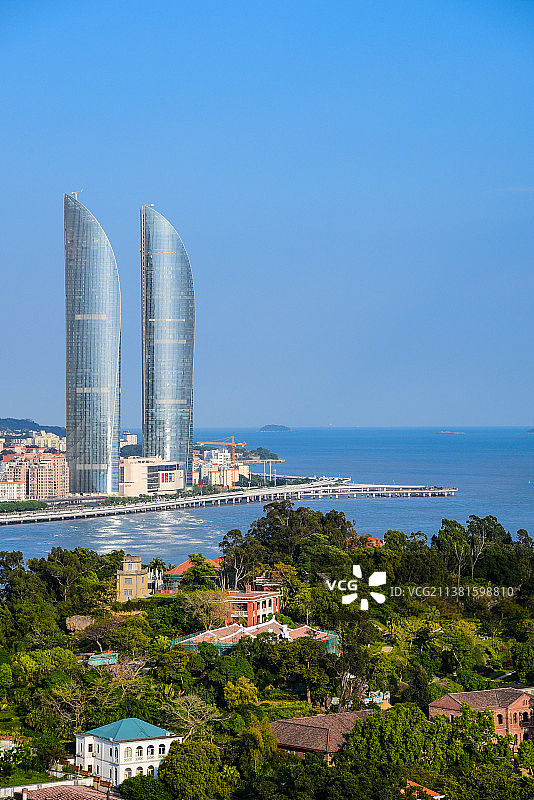 福建厦门世茂双子塔图片素材