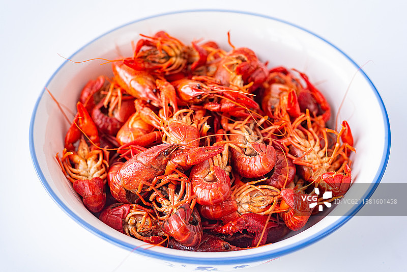红色诱人美食麻辣小龙虾图片素材