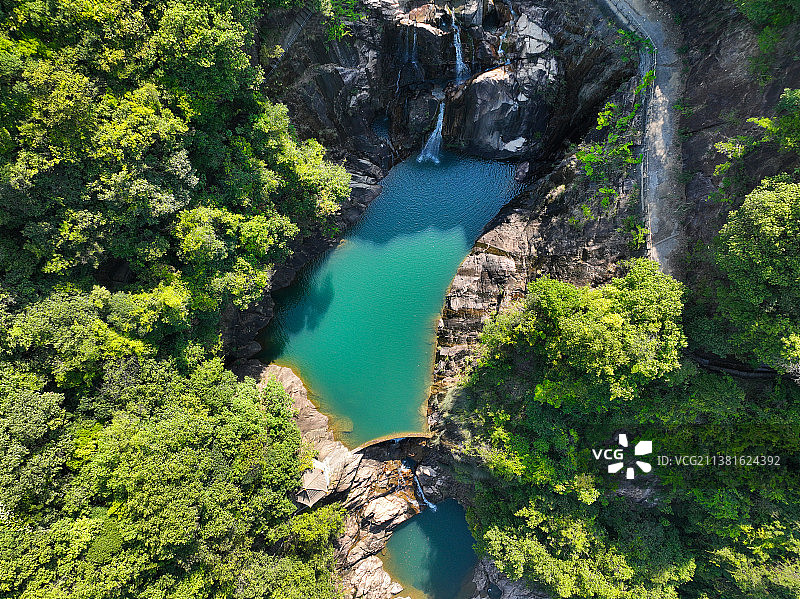 广东省惠州市龙门县永汉镇南昆山国家森林公园三寨谷度假村航拍图片素材