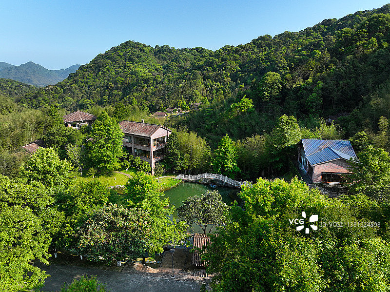 广东省惠州市龙门县永汉镇南昆山国家森林公园丹枫寨航拍图片素材