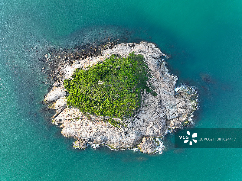 广东省惠州市惠东县双月湾东湾岛屿群航拍图片素材