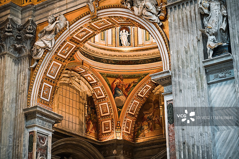 梵蒂冈圣彼得大教堂图片素材