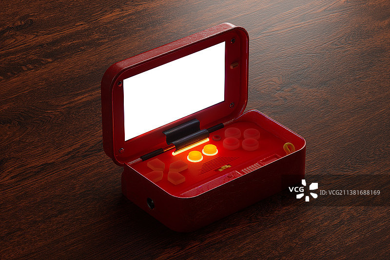 3D抽象传统台式游戏机图片素材