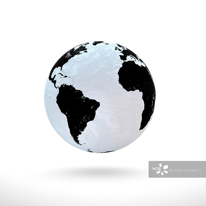 3D渲染抽象地球图片素材