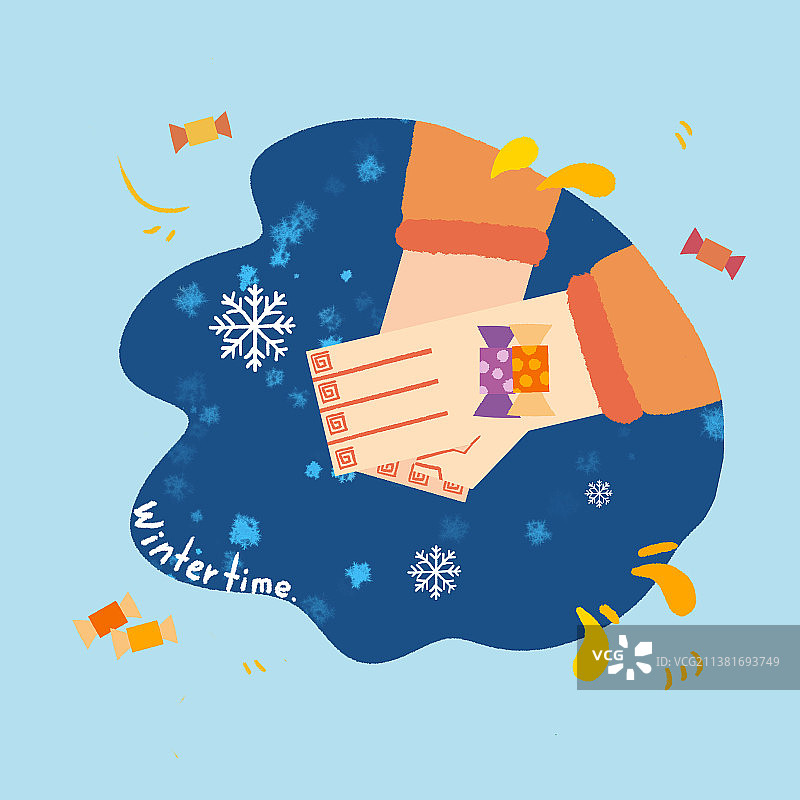 温暖冬日图片素材