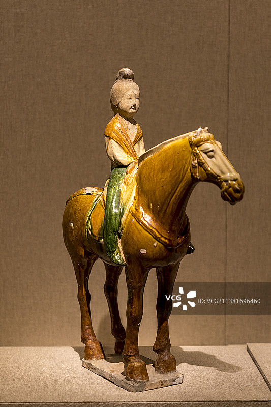河南博物院：唐三彩（唐朝）图片素材