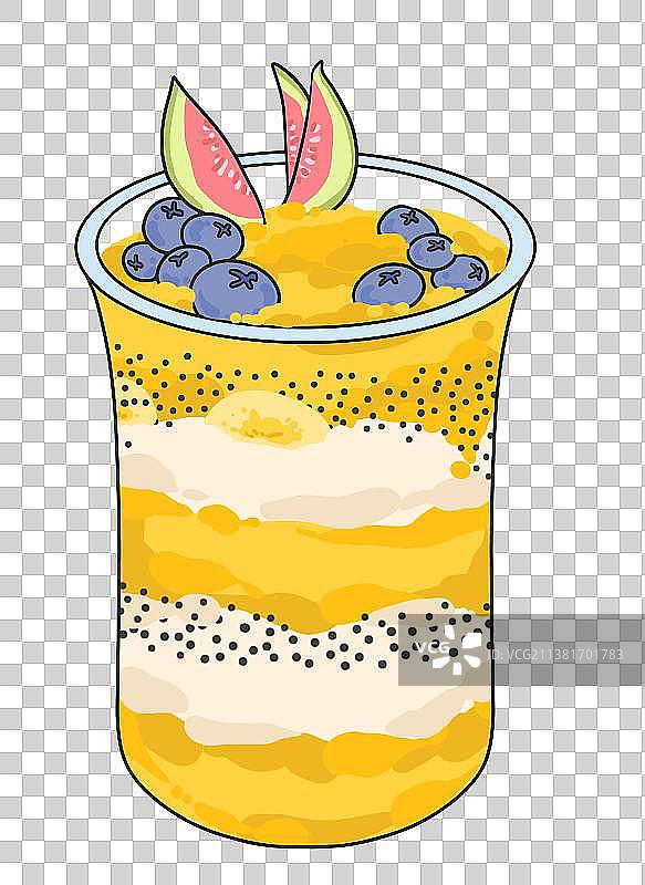 可爱奶茶咖啡饮料扁平风png素材图片素材