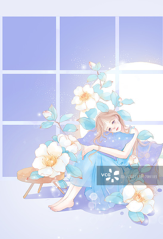 少女心事图片素材