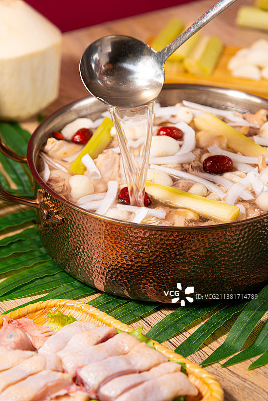 小吃 鸡脚 糯米饭 文昌鸡 拼盘 椰子鸡 甘蔗图片素材