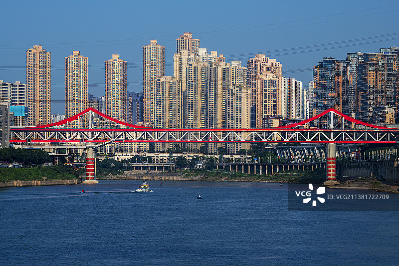 《重庆曾家岩嘉陵江大桥》图片素材