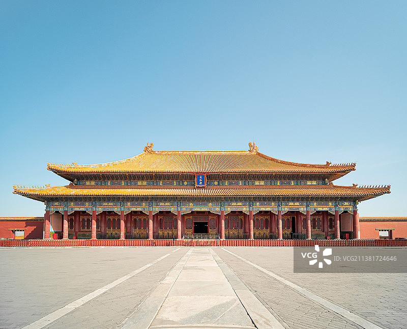 故宫太和殿清晨图片素材