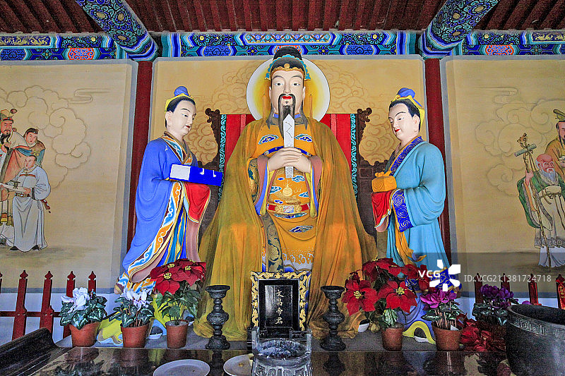 北京市房山区真武庙文昌殿：文昌帝君图片素材