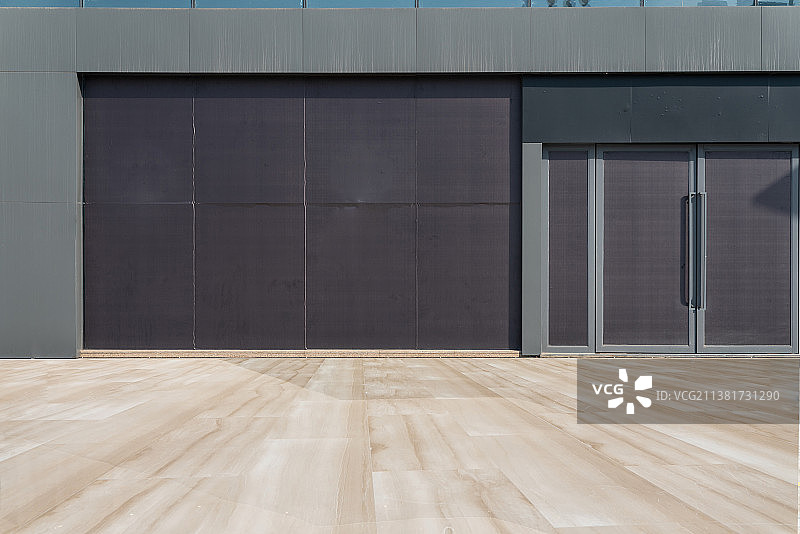 都市街头和空白大理石地面图片素材