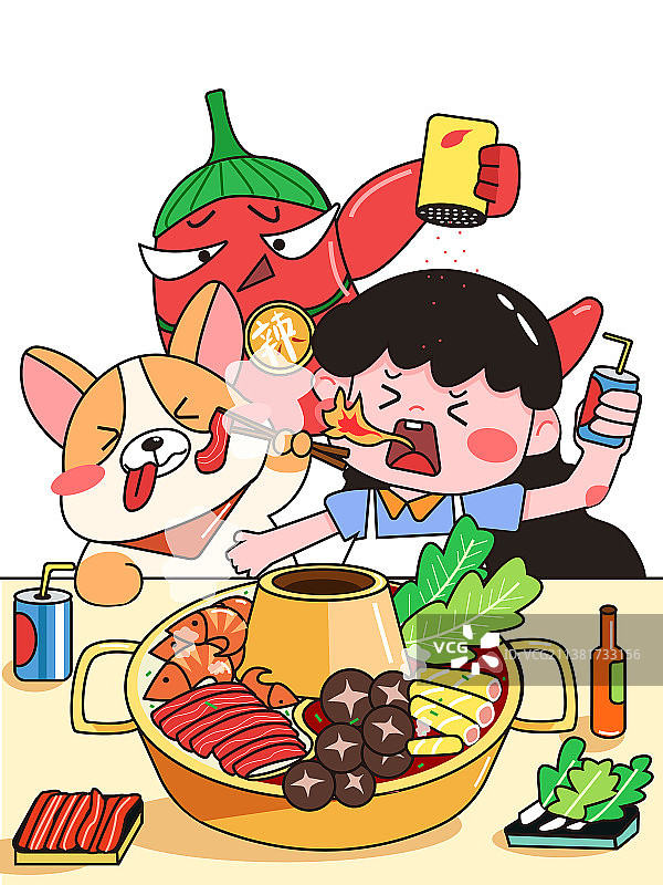 我爱麻辣火锅图片素材