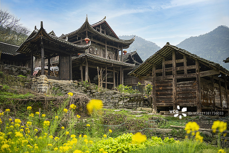 张家界土家吊脚楼图片素材