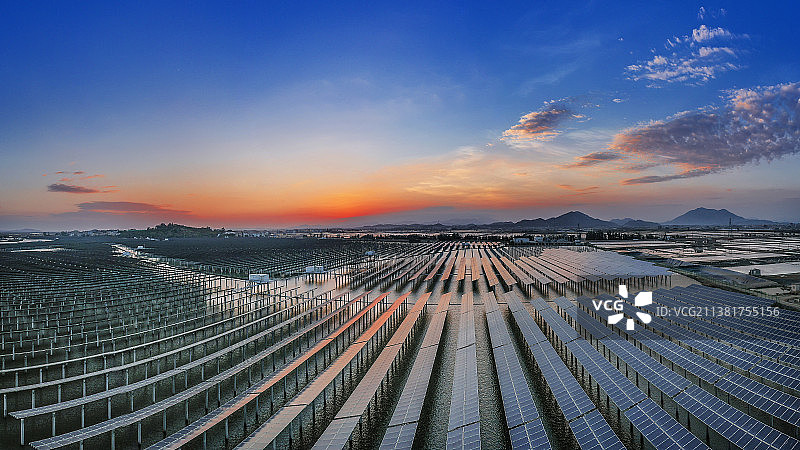 福建漳浦海上光伏发电站航拍全景图图片素材