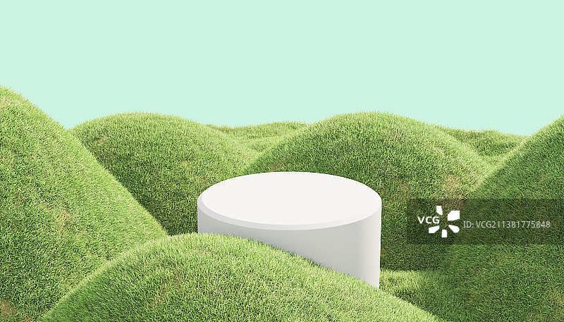 草地3D渲染图片素材