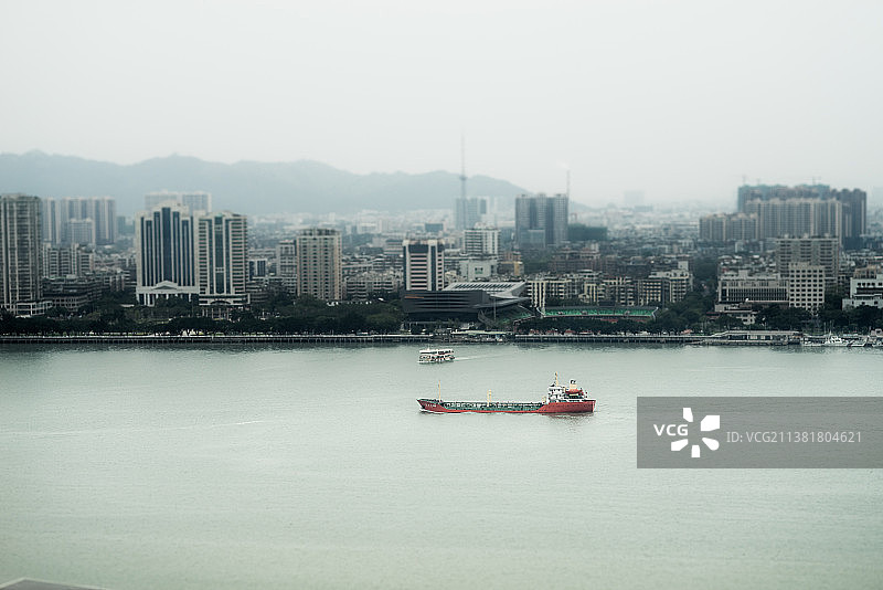 中国广东省汕头市内海港图片素材