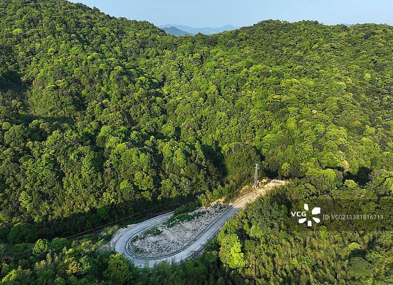 广东省惠州市龙门县永汉镇南昆山国家森林公园丹枫寨航拍图片素材