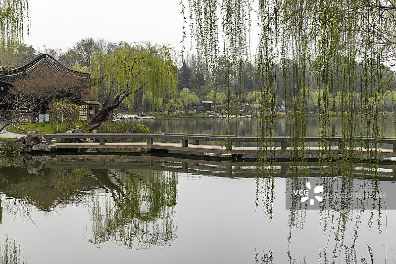 曲桥通幽图片素材