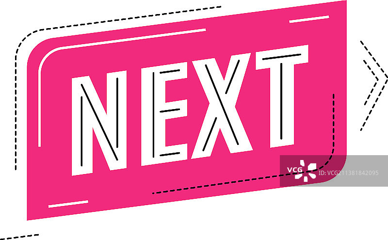 带箭头的粉色移动banner按钮图片素材