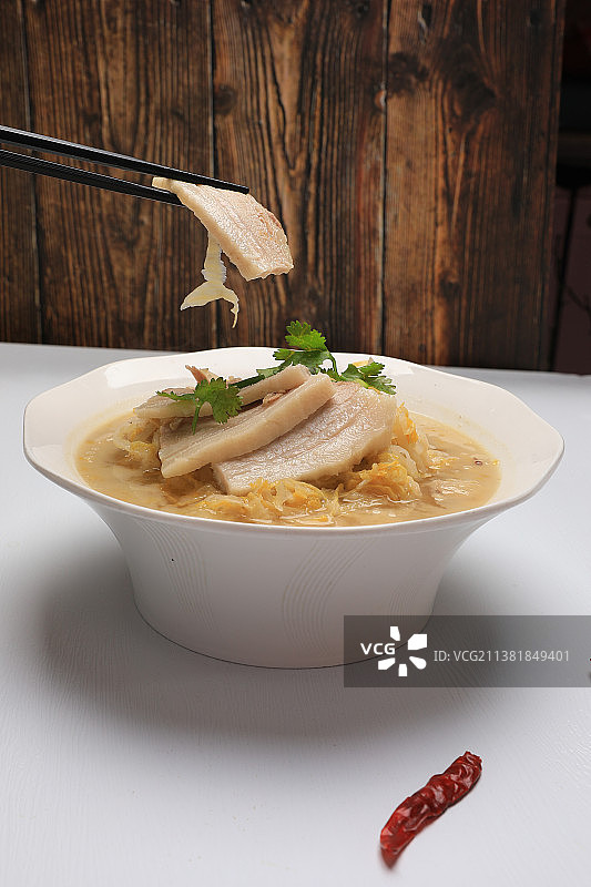 东北特色美食，东北菜，酸菜白肉图片素材