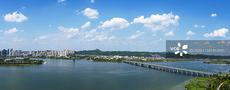 春满观音湖图片素材