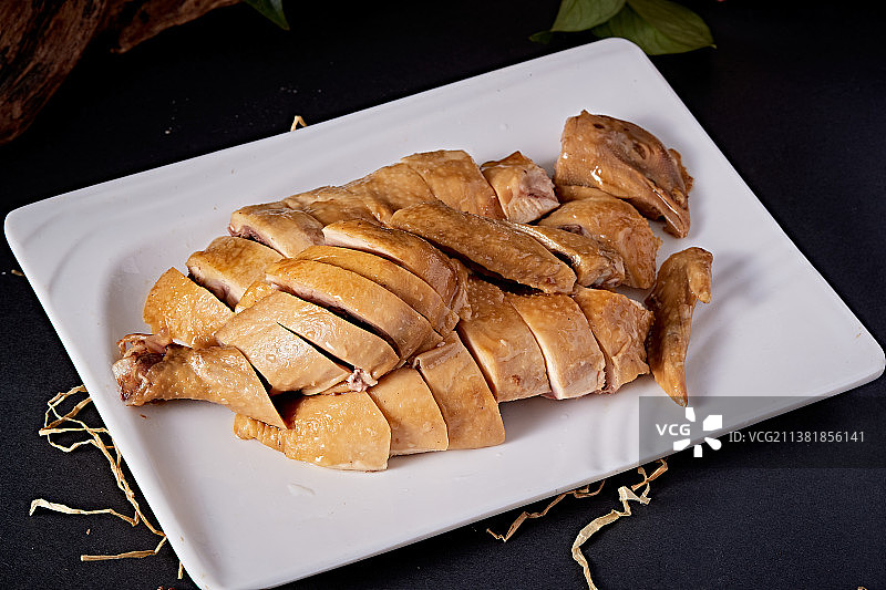 港式白切盐水鸡图片素材