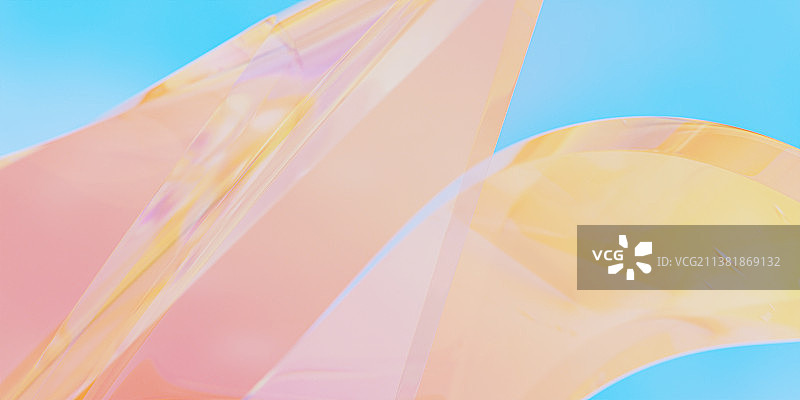 3D梦幻抽象风格玻璃材质背景图片素材