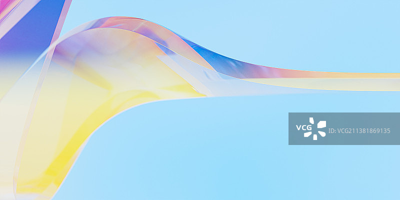 3D梦幻抽象风格玻璃材质背景图片素材