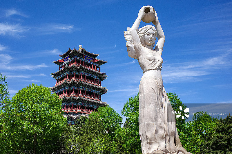 永定楼 永定河母亲图片素材