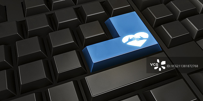 键盘上的爱情图片素材