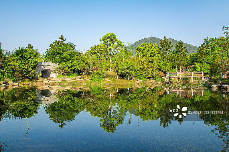 皋亭千桃园 浙江杭州上城区丁兰  皋亭山 千桃园 公园园林建筑景观图片素材