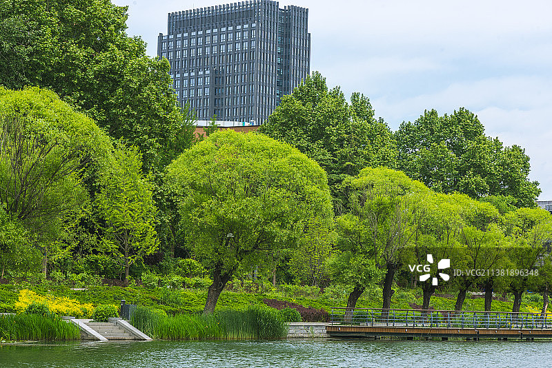 北京亮马河图片素材