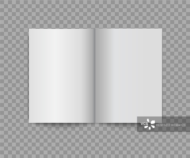 空白展开书籍模型空宣传册模板图片素材