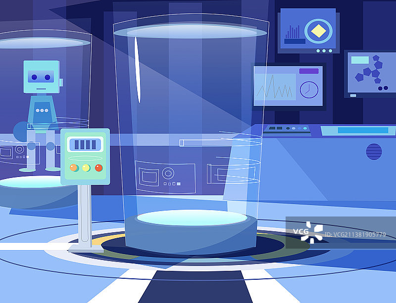 机器人科技感场景图片素材