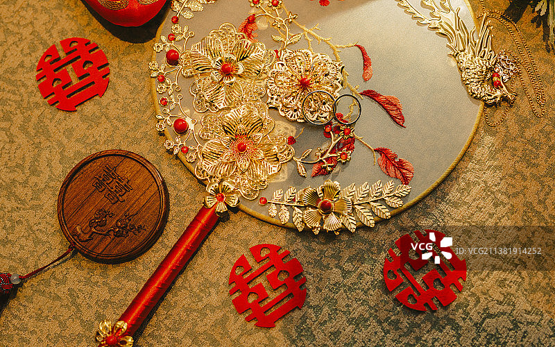 婚礼团扇图片素材