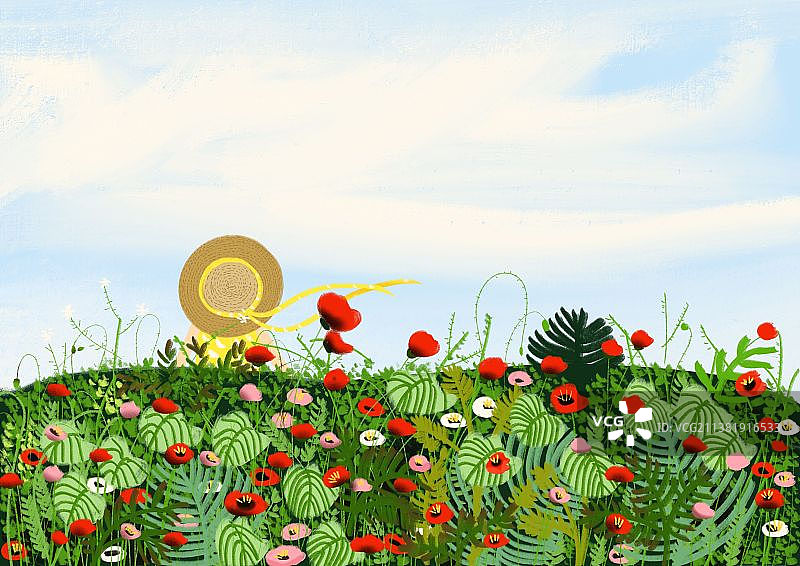 夏日繁花图片素材