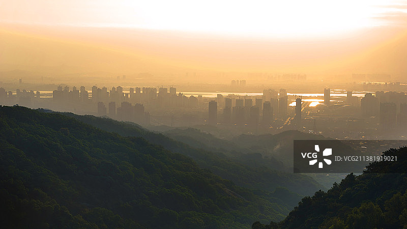 泉州清源山日出图片素材