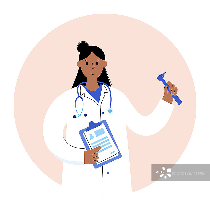 耳鼻喉科医生概念图片素材