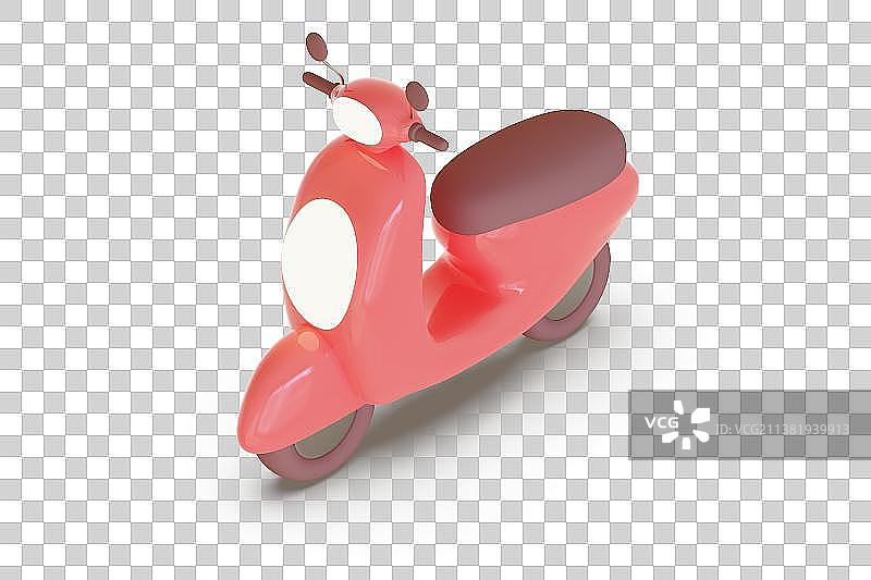 电动车三维插画图片素材