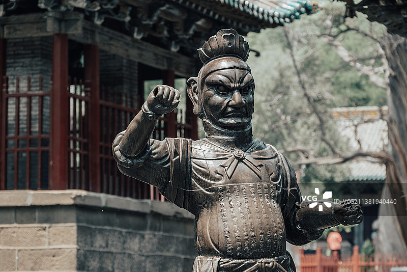晋祠北宋金人图片素材