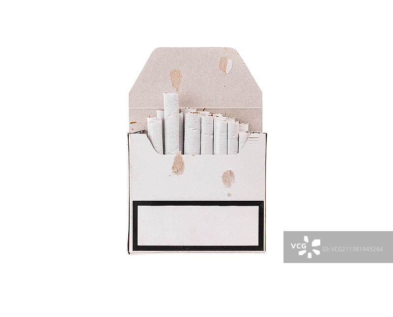 白色背景上的尼古丁和烟草概念，摩尔多瓦图片素材