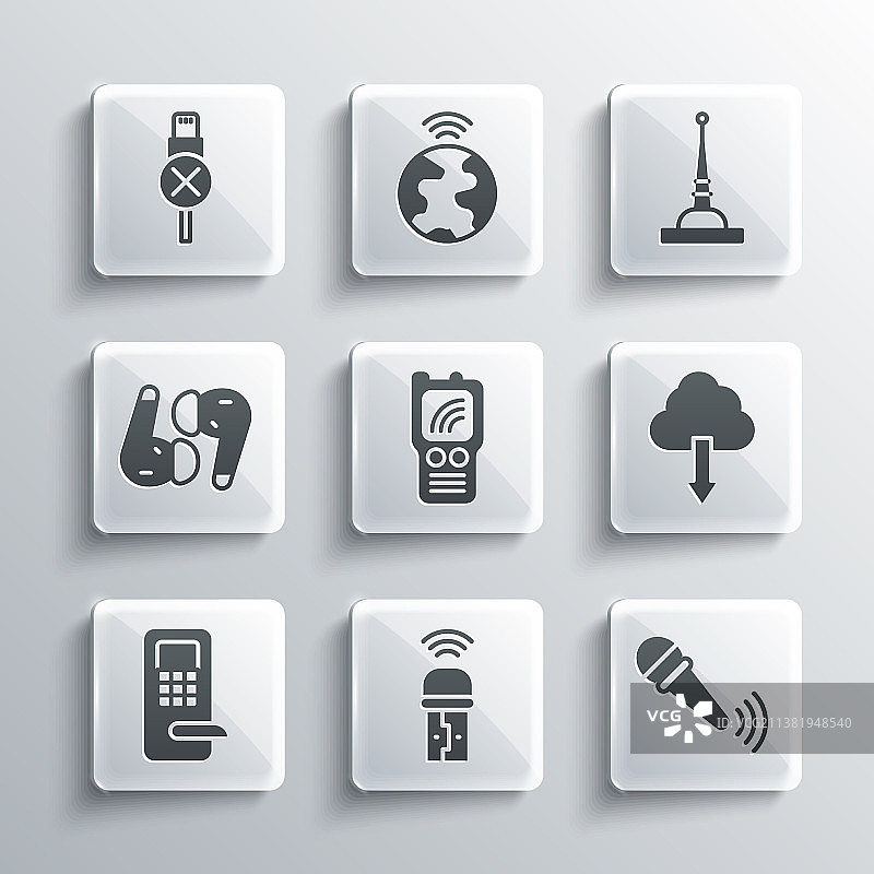 USB无线适配器无线麦克风图片素材