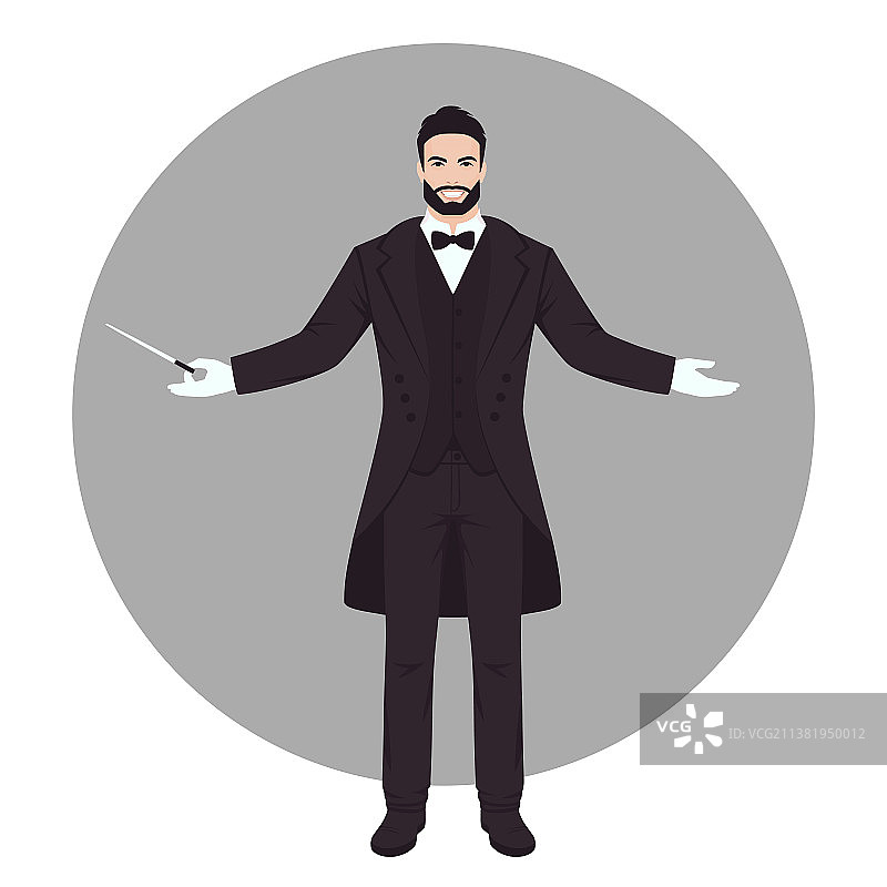 经典音乐乐团指挥图片素材