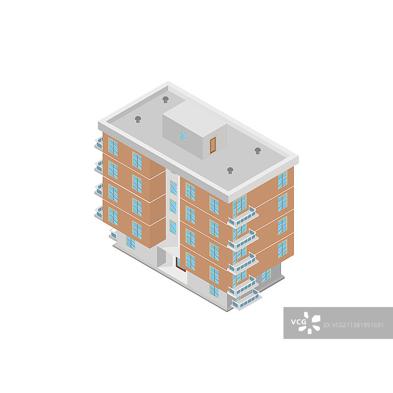 住宅楼2.5D视图图片素材