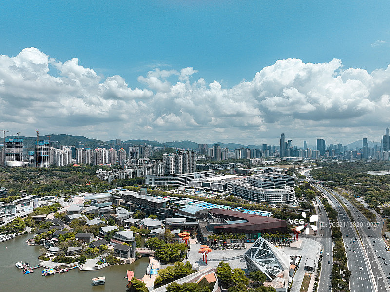 深圳湾滨海大道图片素材